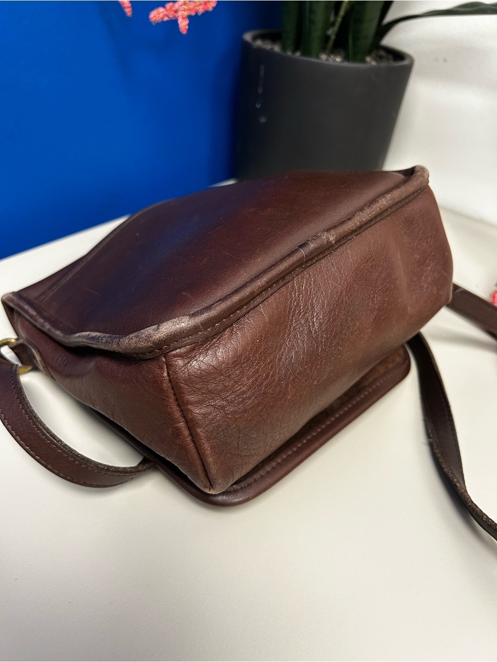 9076 VTG COACH Companion bag - British Tan USA Made - Picture 5 of 7